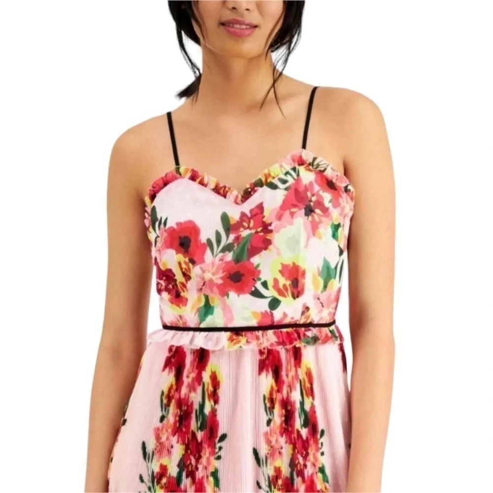 Anthropologie Foxiedox Floral Pleated Dress